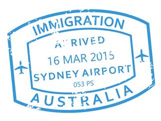 Australia passport stamp