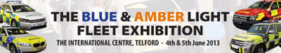 Blue and Amber light fleet exhibition June 2013 banner
