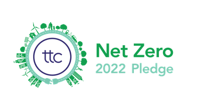 TTC net zero pledge 2022 logo